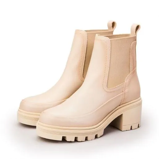 Chella Cream Leather Women Moda In Pelle Leather Boots Chella Cream Leather Women Moda In Pelle Leather Boots