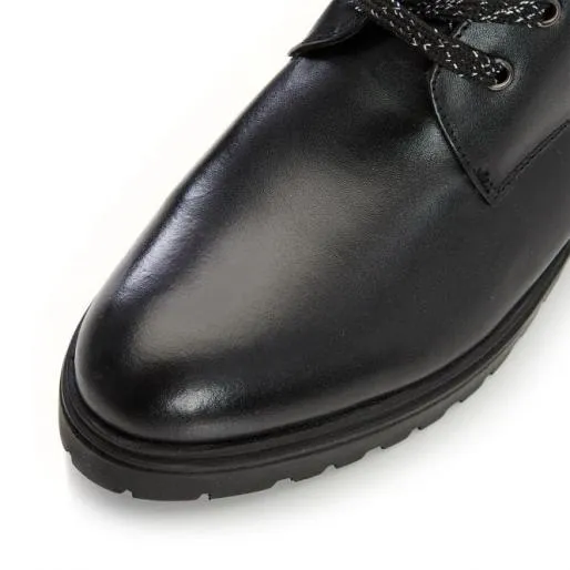 Cirra Black Leather Women Moda In Pelle Black Boots Cirra Black Leather Women Moda In Pelle Black Boots