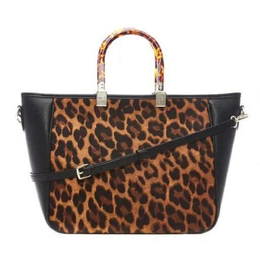 Coco Bag Black 8211 Leopard Porvair Women Moda In Pelle Tote Bags Coco Bag Black 8211 Leopard Porvair Women Moda In Pelle Tote Bags