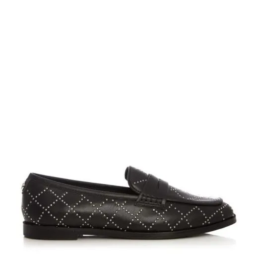 Colby Black Leather Women Moda In Pelle Brogues And Loafers
