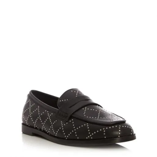 Colby Black Leather Women Moda In Pelle Brogues And Loafers
