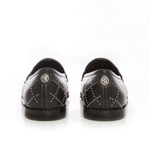 Colby Black Leather Women Moda In Pelle Brogues And Loafers