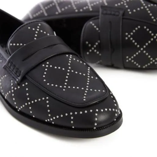 Colby Black Leather Women Moda In Pelle Brogues And Loafers