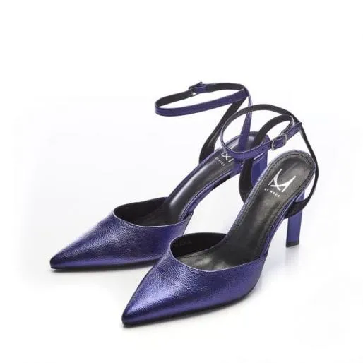 Dallace Purple Metallic Women Moda In Pelle High Heel Shoes Dallace Purple Metallic Women Moda In Pelle High Heel Shoes