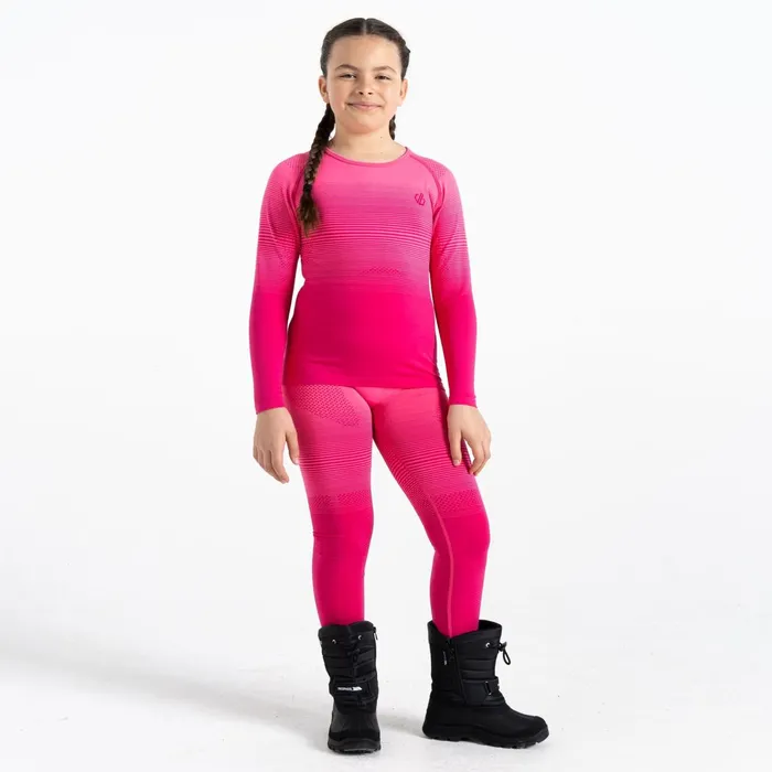 Dare 2b Base Layers In The Zone Base Layer Set Pure Pink Gradient 8211 Kids