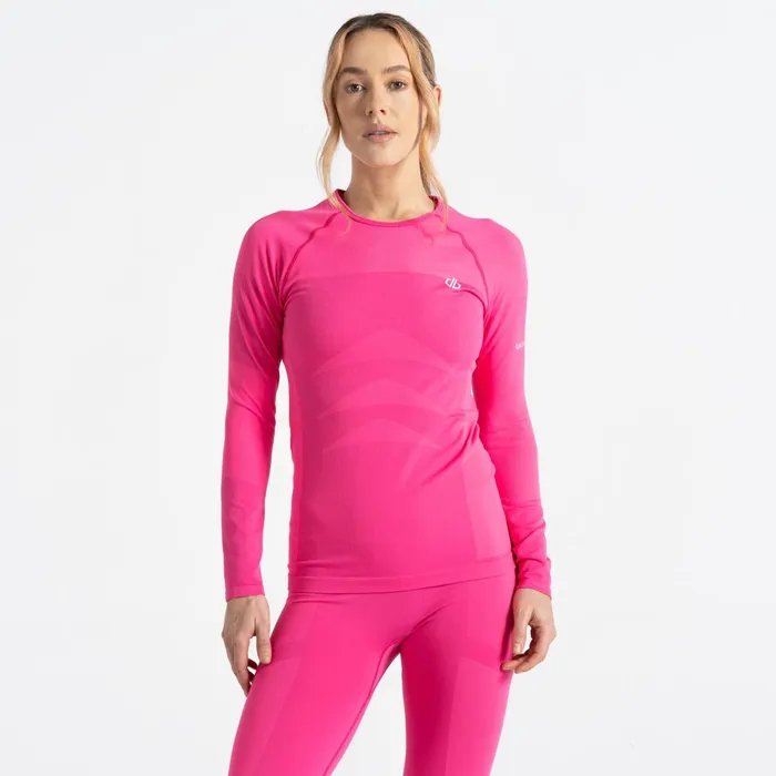 Dare 2b Base Layers In The Zone Ii Long Sleeved TShirt Pure Pink 8211 Women