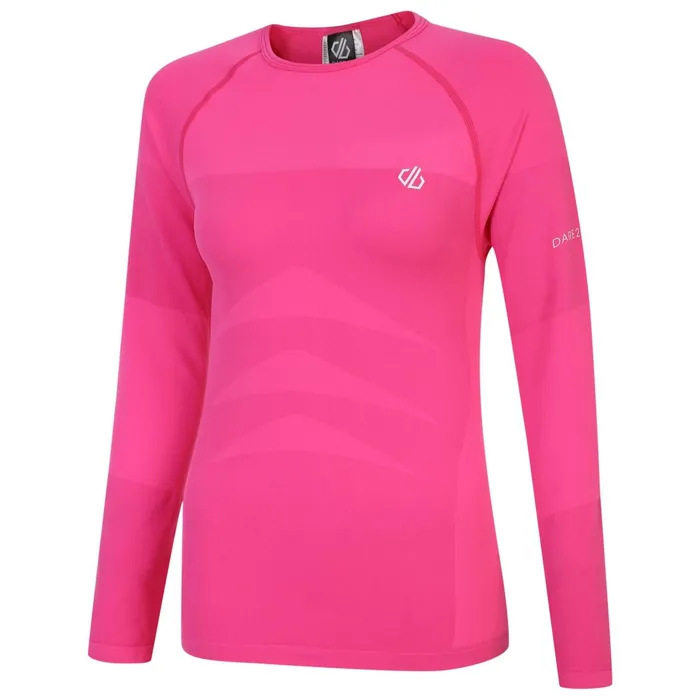 Dare 2b Base Layers In The Zone Ii Long Sleeved TShirt Pure Pink 8211 Women Dare 2b Base Layers In The Zone Ii Long Sleeved TShirt Pure Pink 8211 Women
