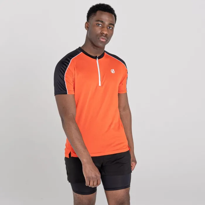 Dare 2b Cycling Jerseys Aces Ii Lightweight Zip Up Top Trail Blaze Black 8211 Men Dare 2b Cycling Jerseys Aces Ii Lightweight Zip Up Top Trail Blaze Black 8211 Men