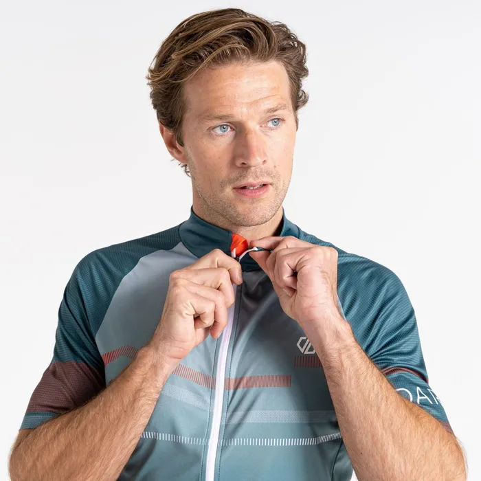 Dare 2b Cycling Jerseys Aep Revolving Short Sleeved Jersey Mediterranean Green 8211 Men