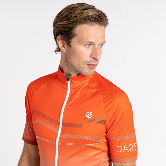 Dare 2b Cycling Jerseys Aep Revolving Short Sleeved Jersey Trail Blaze Red 8211 Men