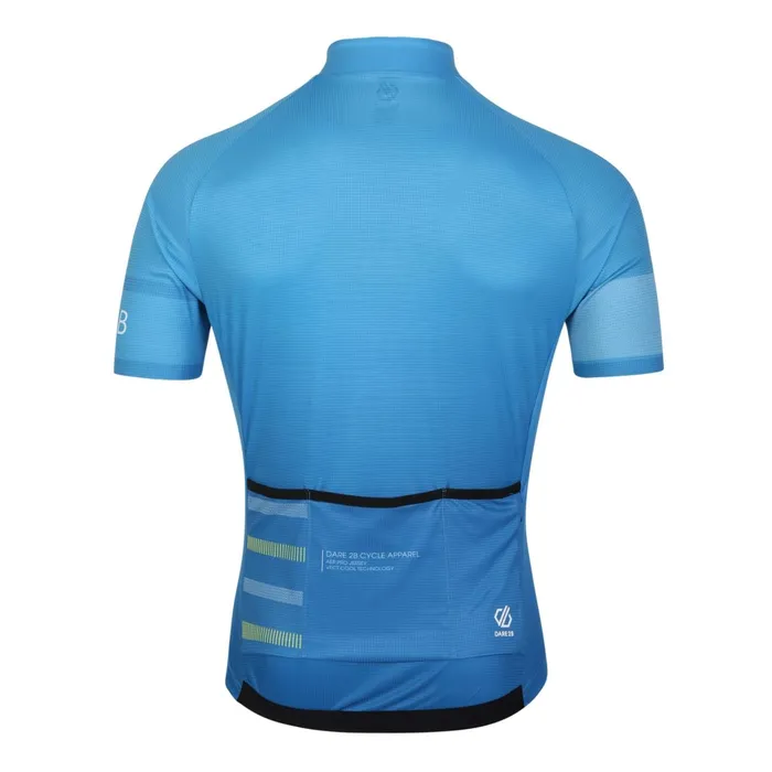 Dare 2b Cycling Jerseys Aep Revolving Short Sleeved Jersey Wave Ride Blue 8211 Men
