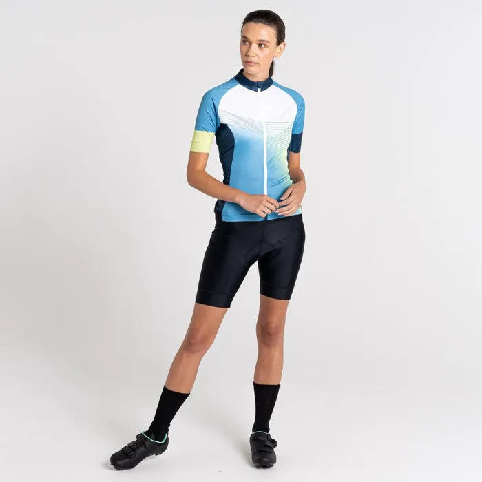 Dare 2b Cycling Jerseys Aep Stimulus Full Zip Jersery Niagara Blue 8211 Women