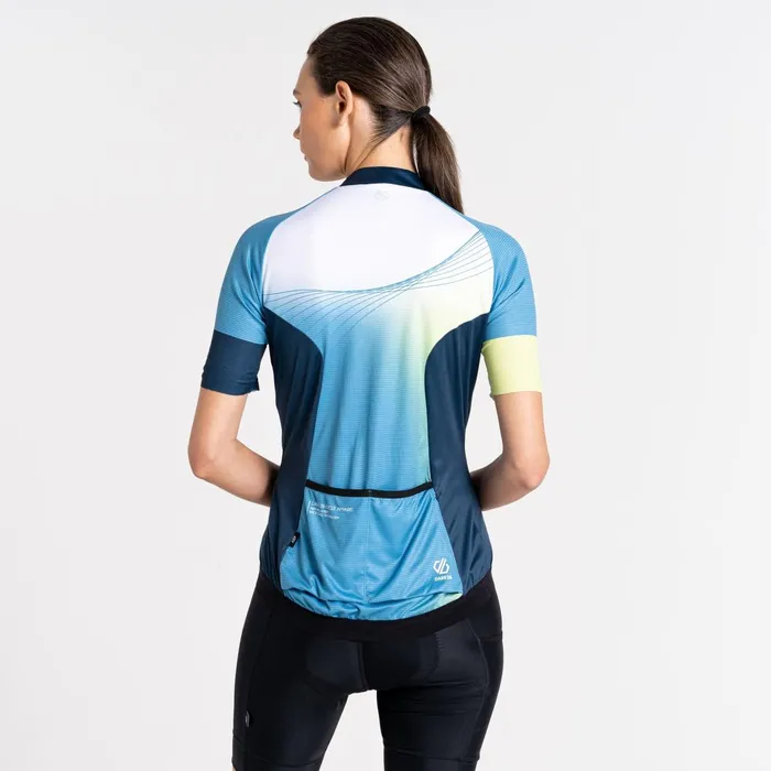 Dare 2b Cycling Jerseys Aep Stimulus Full Zip Jersery Niagara Blue 8211 Women