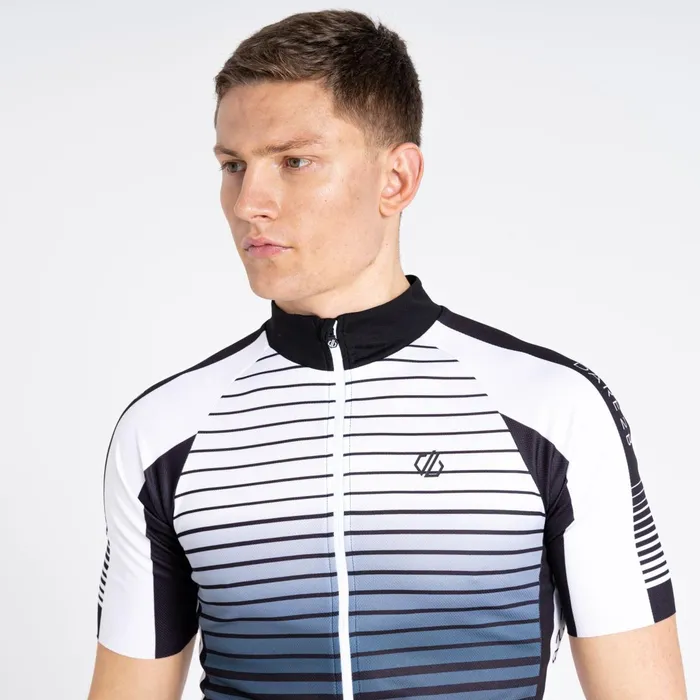 Dare 2b Cycling Jerseys Aep Virtuous Cycling Jersey Black Underlined Print 8211 Men