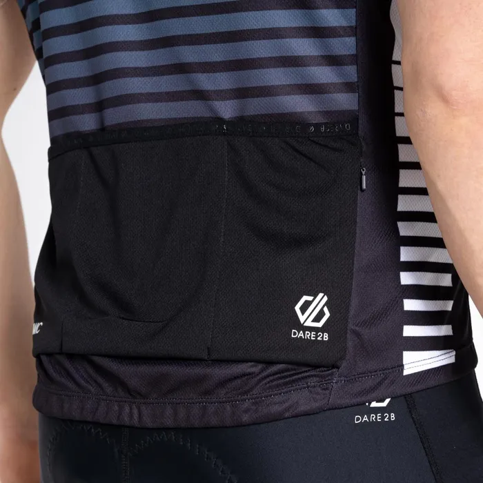 Dare 2b Cycling Jerseys Aep Virtuous Cycling Jersey Black Underlined Print 8211 Men