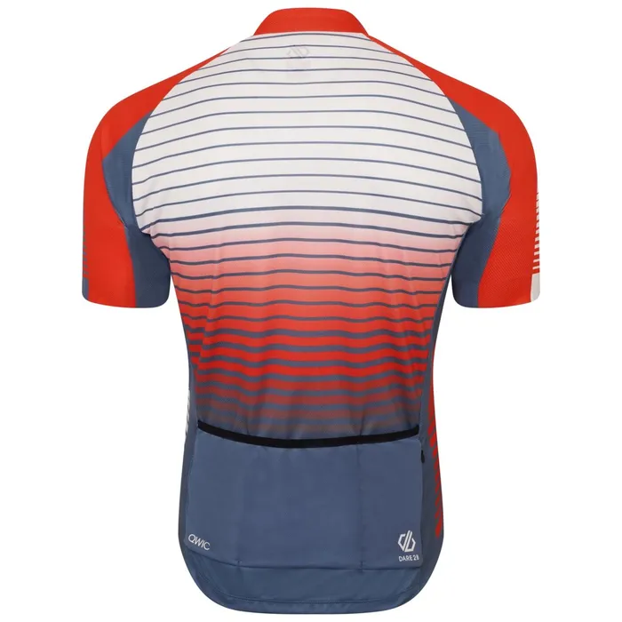 Dare 2b Cycling Jerseys Aep Virtuous Cycling Jersey Stellar Blue Underlined Print 8211 Men