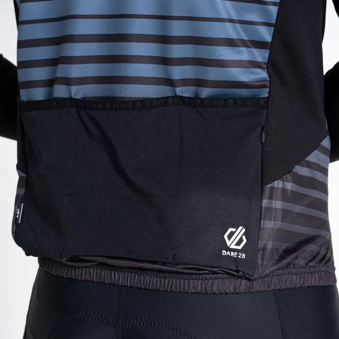 Dare 2b Cycling Jerseys Aep Virtuous Long Sleeved Cycling Jersey Black Underlined Print 8211 Men