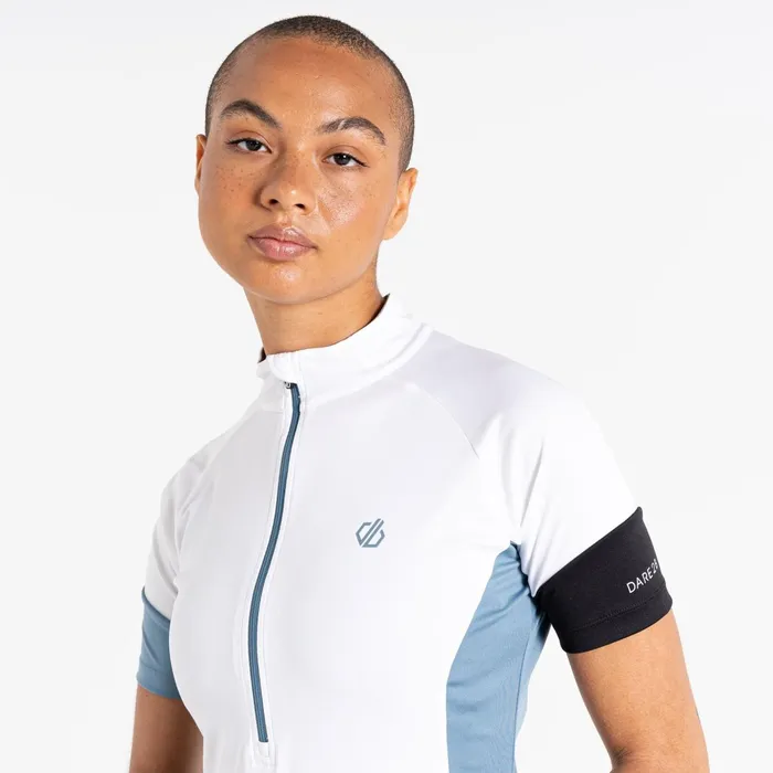 Dare 2b Cycling Jerseys Compassion Ii Lightweight Jersey White Ash Grey 8211 Women