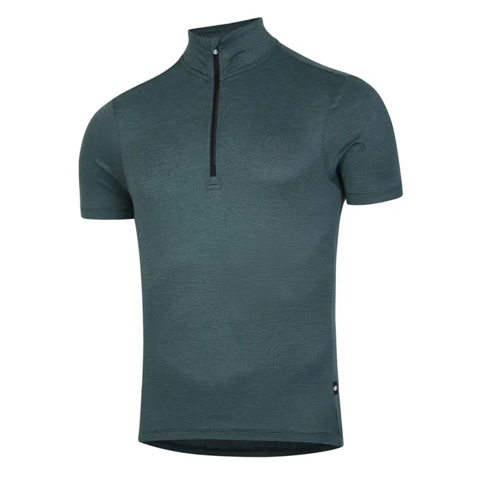 Dare 2b Cycling Jerseys Pedal It Out Lightweight Jersey Mediterranean Green Marl 8211 Men