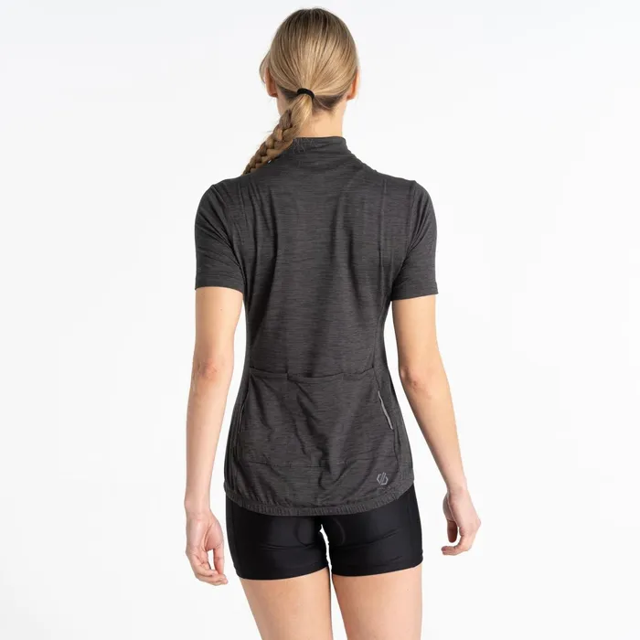 Dare 2b Cycling Jerseys Pedal Through It Lightweight Jersey Black Marl 8211 Women