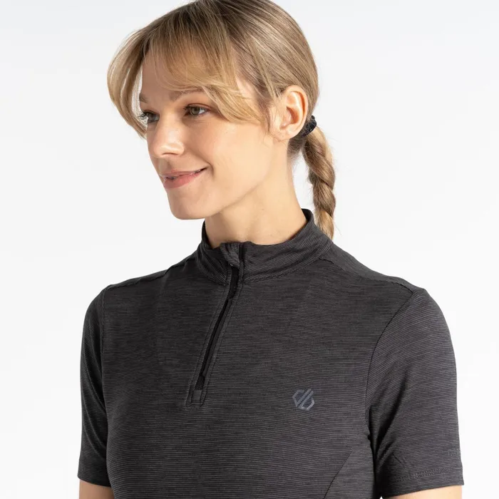 Dare 2b Cycling Jerseys Pedal Through It Lightweight Jersey Black Marl 8211 Women