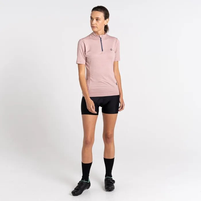 Dare 2b Cycling Jerseys Pedal Through It Lightweight Jersey Dusky Rose Marl 8211 Women