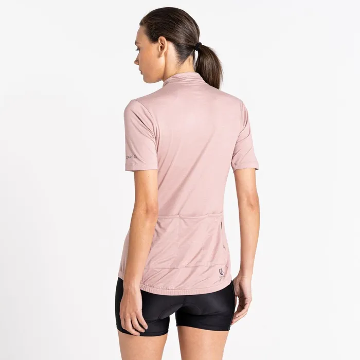 Dare 2b Cycling Jerseys Pedal Through It Lightweight Jersey Dusky Rose Marl 8211 Women