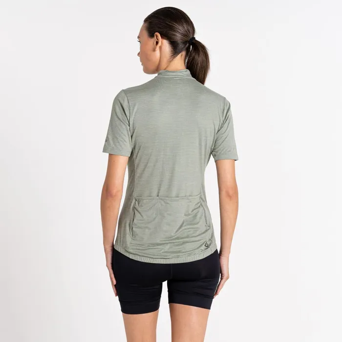 Dare 2b Cycling Jerseys Pedal Through It Lightweight Jersey Lilypad Green Marl 8211 Women