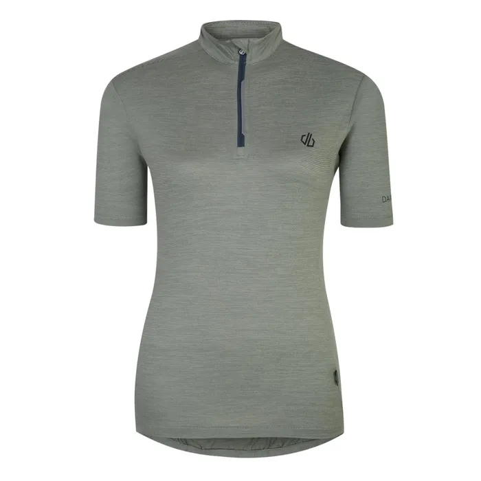 Dare 2b Cycling Jerseys Pedal Through It Lightweight Jersey Lilypad Green Marl 8211 Women