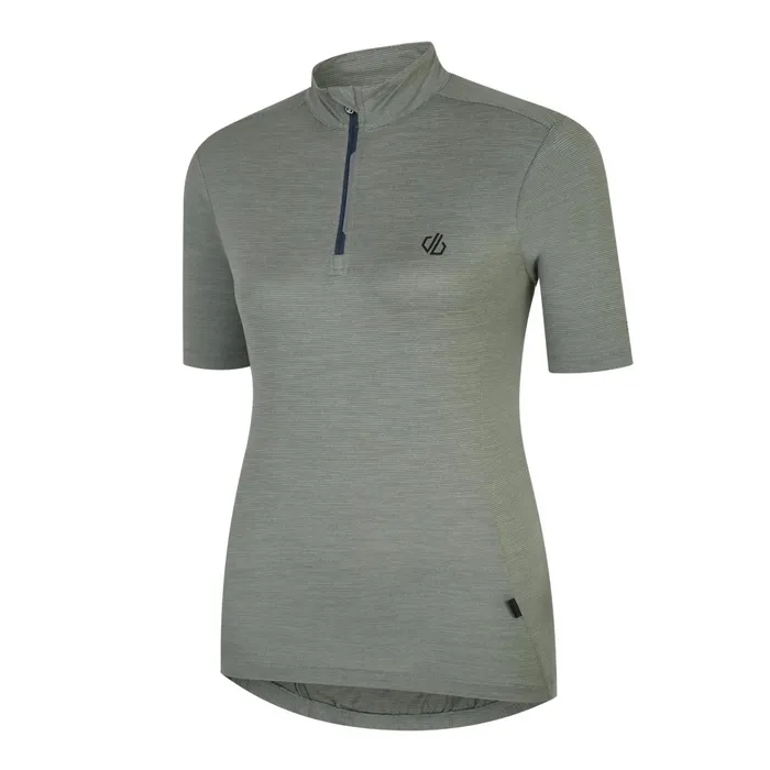 Dare 2b Cycling Jerseys Pedal Through It Lightweight Jersey Lilypad Green Marl 8211 Women