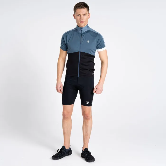 Dare 2b Cycling Jerseys Protraction Ii Recycled Lightweight Jersey Black Orion Grey 8211 Men