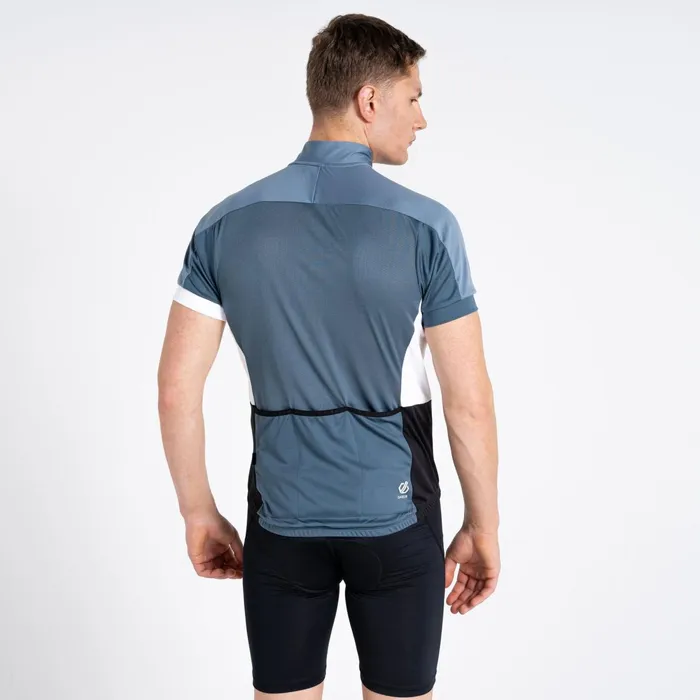 Dare 2b Cycling Jerseys Protraction Ii Recycled Lightweight Jersey Black Orion Grey 8211 Men