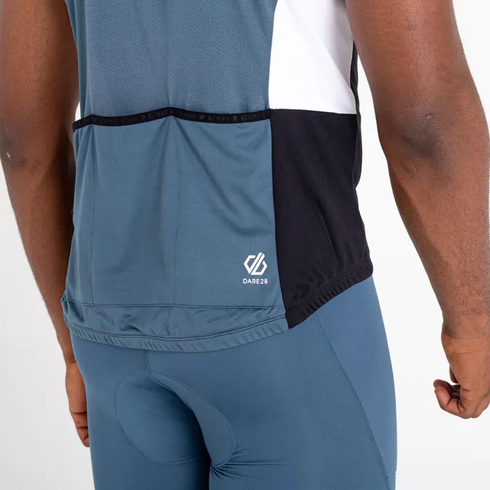 Dare 2b Cycling Jerseys Protraction Ii Recycled Lightweight Jersey Black Orion Grey 8211 Men