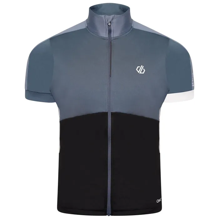 Dare 2b Cycling Jerseys Protraction Ii Recycled Lightweight Jersey Black Orion Grey 8211 Men