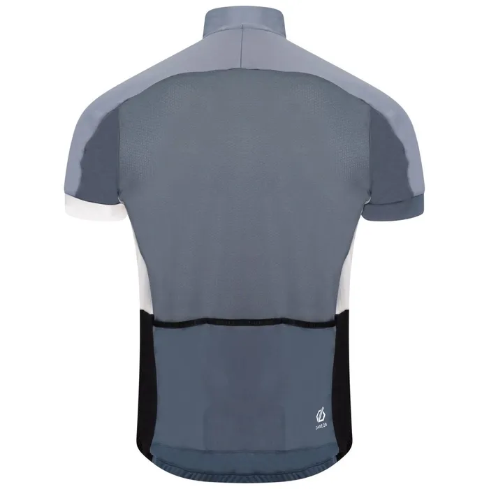 Dare 2b Cycling Jerseys Protraction Ii Recycled Lightweight Jersey Black Orion Grey 8211 Men