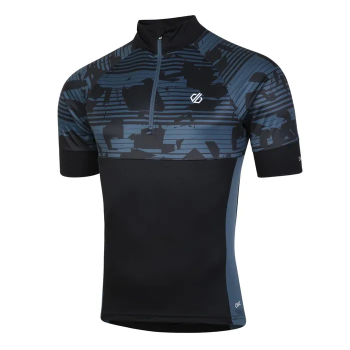 Dare 2b Cycling Jerseys Stay The Course Ii Cycling Jersey Black Downshift Print 8211 Men