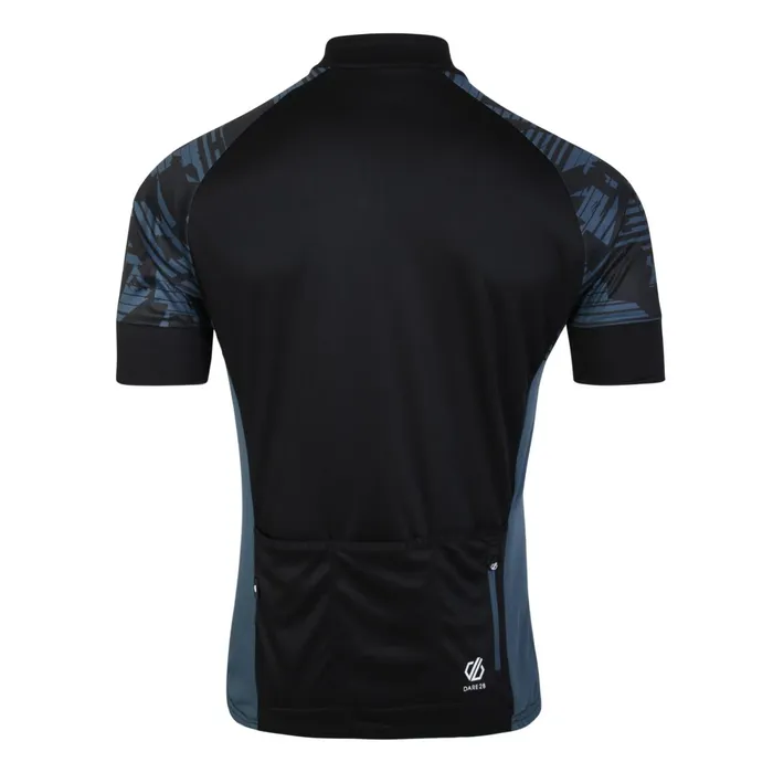 Dare 2b Cycling Jerseys Stay The Course Ii Cycling Jersey Black Downshift Print 8211 Men