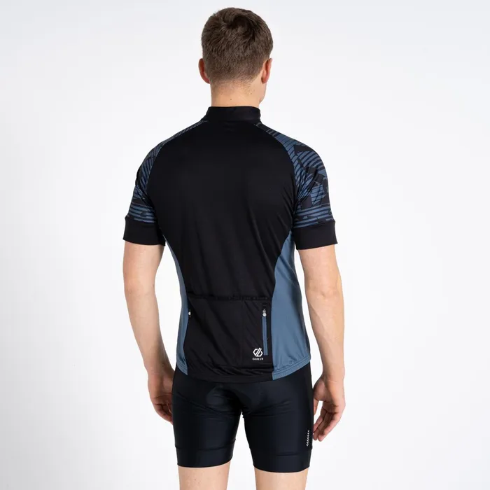Dare 2b Cycling Jerseys Stay The Course Ii Cycling Jersey Black Downshift Print 8211 Men