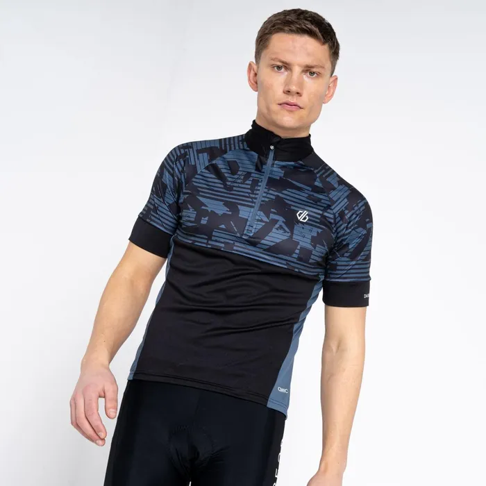 Dare 2b Cycling Jerseys Stay The Course Ii Cycling Jersey Black Downshift Print 8211 Men