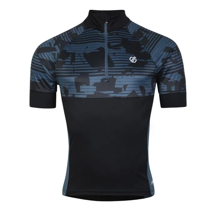 Dare 2b Cycling Jerseys Stay The Course Ii Cycling Jersey Black Downshift Print 8211 Men