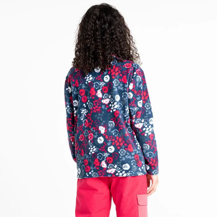 Dare 2b Fleece Cushy Half Zip Fleece Pink Floral Print 8211 Kids