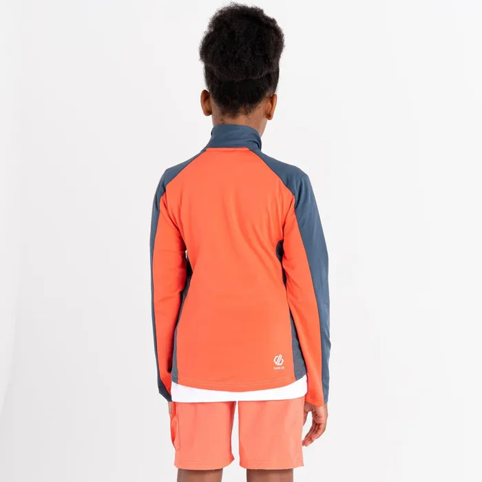 Dare 2b Fleece Emergent Core Stretch Midlayer Orion Grey Neon Peach 8211 Kids