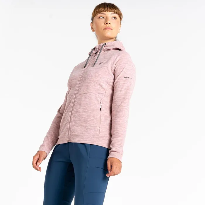 Dare 2b Fleece Out and Out Full Zip Fleece Dusky Rose Marl 8211 Women