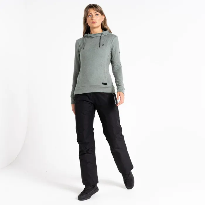 Dare 2b Fleece Out and Out Overhead Hooded Fleece Duck Green Marl 8211 Women