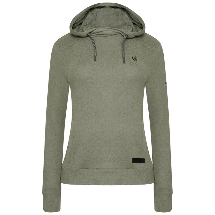 Dare 2b Fleece Out and Out Overhead Hooded Fleece Duck Green Marl 8211 Women