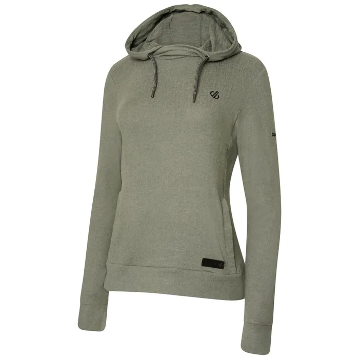 Dare 2b Fleece Out and Out Overhead Hooded Fleece Duck Green Marl 8211 Women