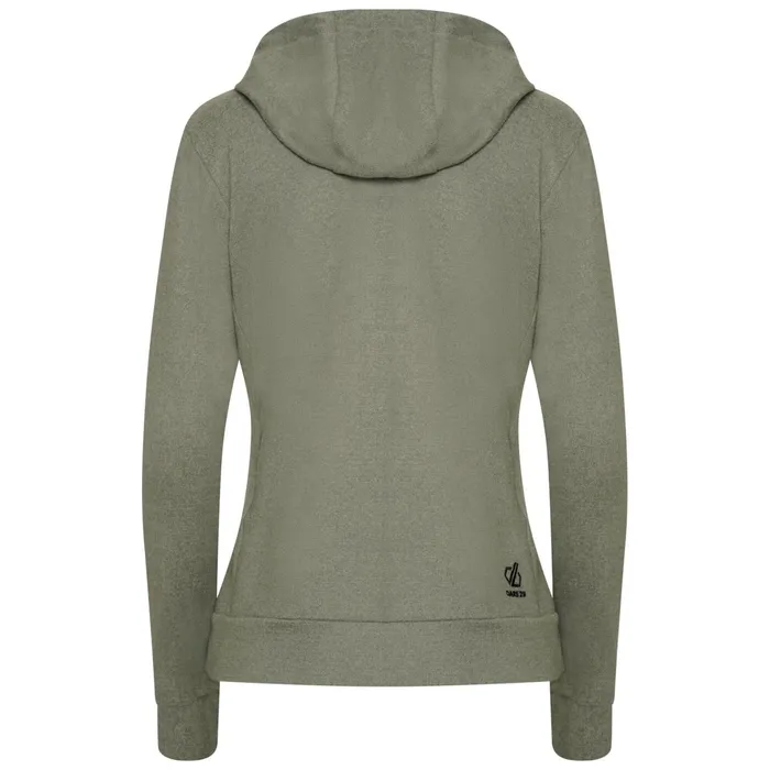 Dare 2b Fleece Out and Out Overhead Hooded Fleece Duck Green Marl 8211 Women