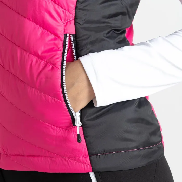 Dare 2b Gilets Ascending Padded Gilet Pure Pink Black 8211 Women
