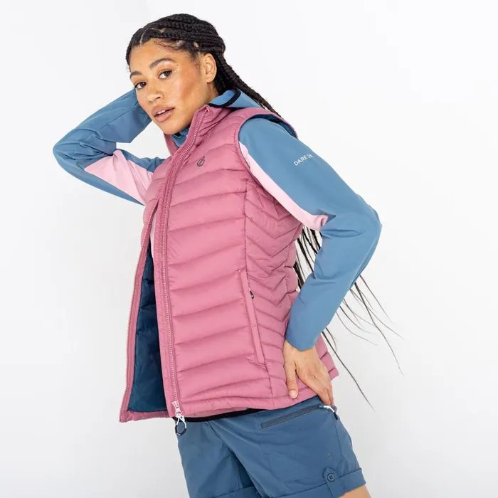 Dare 2b Gilets Deter Recycled Padded Gilet Mesa Rose 8211 Women