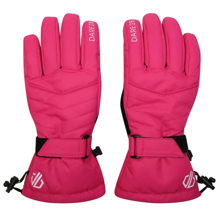 Dare 2b Gloves Acute Waterproof Ski Gloves Pure Pink 8211 Women